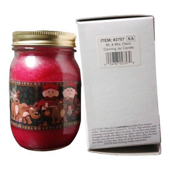 Kerr Holiday Mr Mrs Claus Canning Jar Candle Poshmark